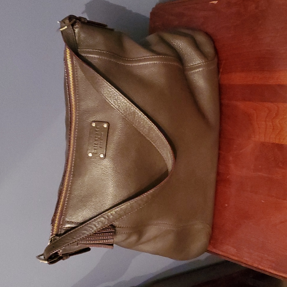 Kate spade brown leather hobo